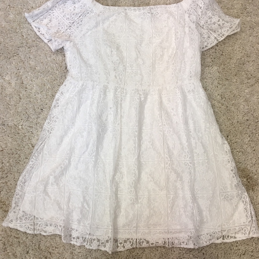 White eyelet dress